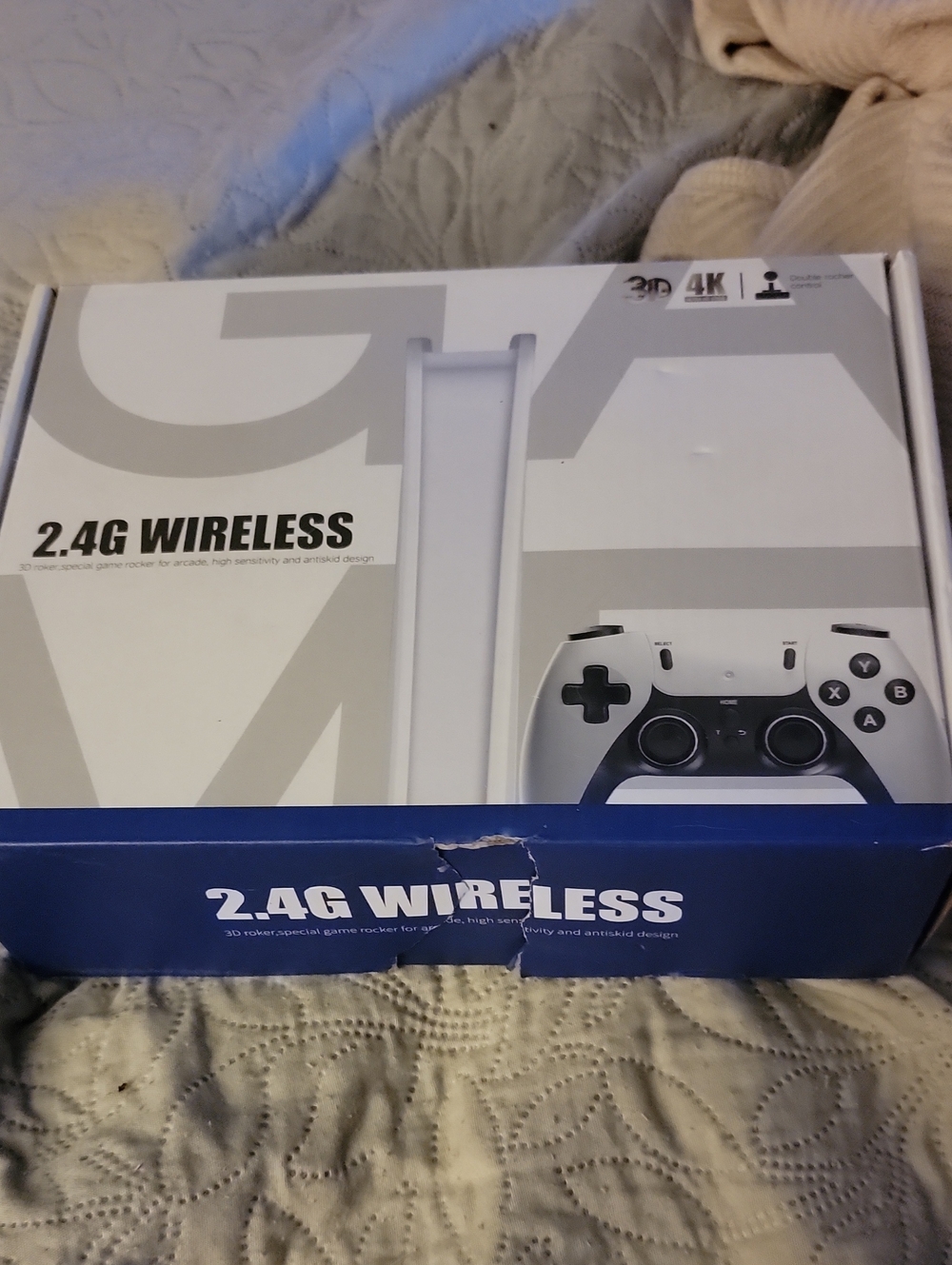 White 2.4G Wireless Video Game Controller - Wireless Gaming Pad